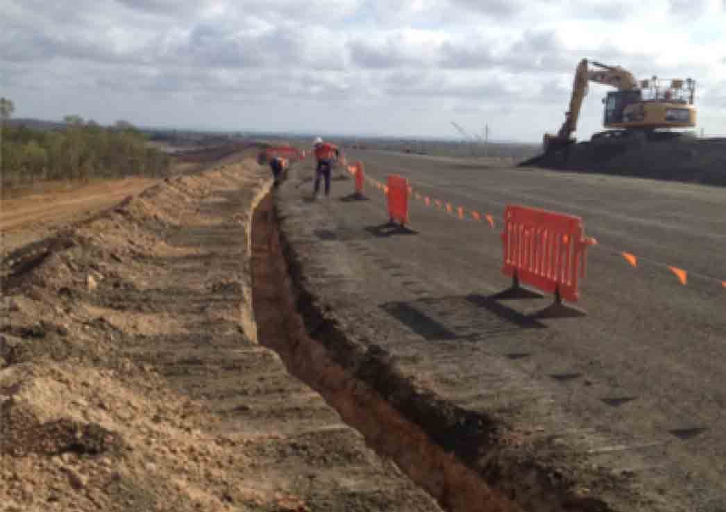  Trench digging on the side of the road - MM & IM Local Infrastructure Mangement Specialist 